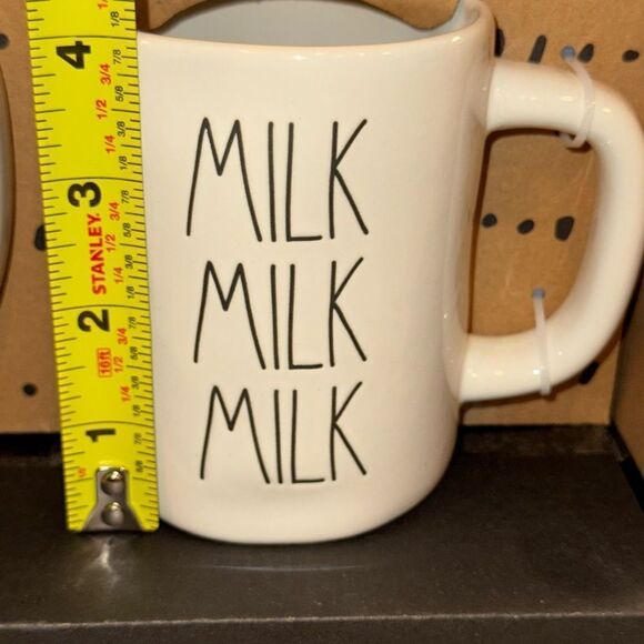 Rae Dunn Artisan COFFEE-MILK 19.5 Oz 12oz mugs 
NIB - Picture 6 of 8